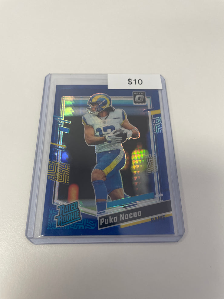 Optic Puka Nacua Blue Hyper Rookie 