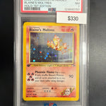Pokemon Gym Heroes Blaine's Moltres #1 1st Ed. PSA 7