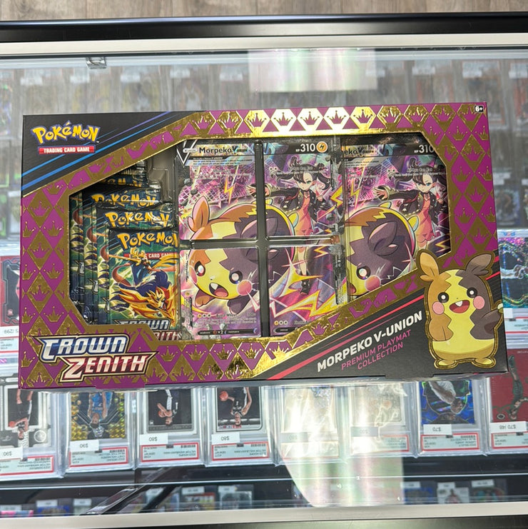 Pokémon Crown Zenith Morpeko V-Union Premium Playmat Collection Box