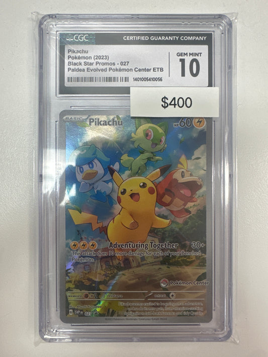 Pokemon Pikachu Pokemon Center 027 CGC 10