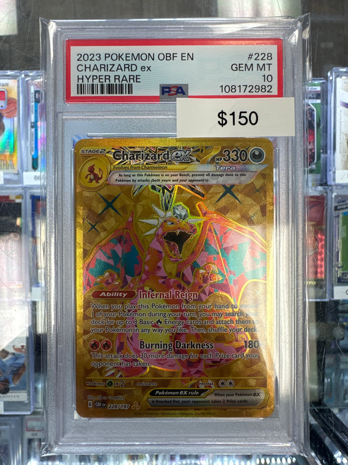 Pokemon Charizard ex 228/197 PSA 10
