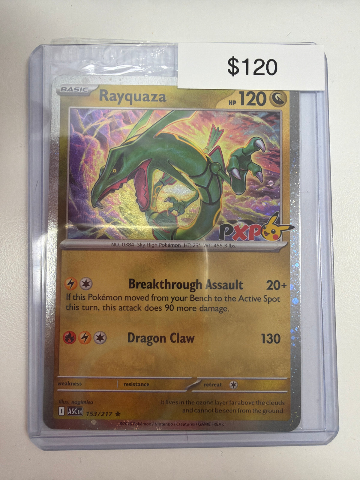 Pokemon XP Promo Rayquaza 153/217