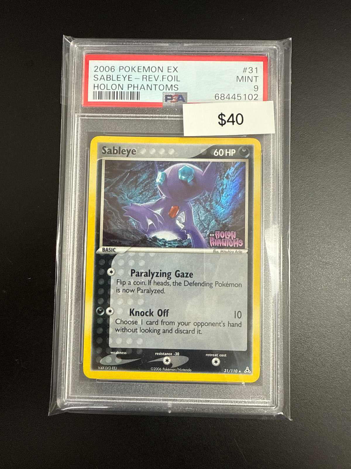 Pokémon Holon Phantoms SABLEYE 31 PSA 9