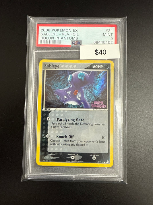 Pokémon Holon Phantoms SABLEYE 31 PSA 9