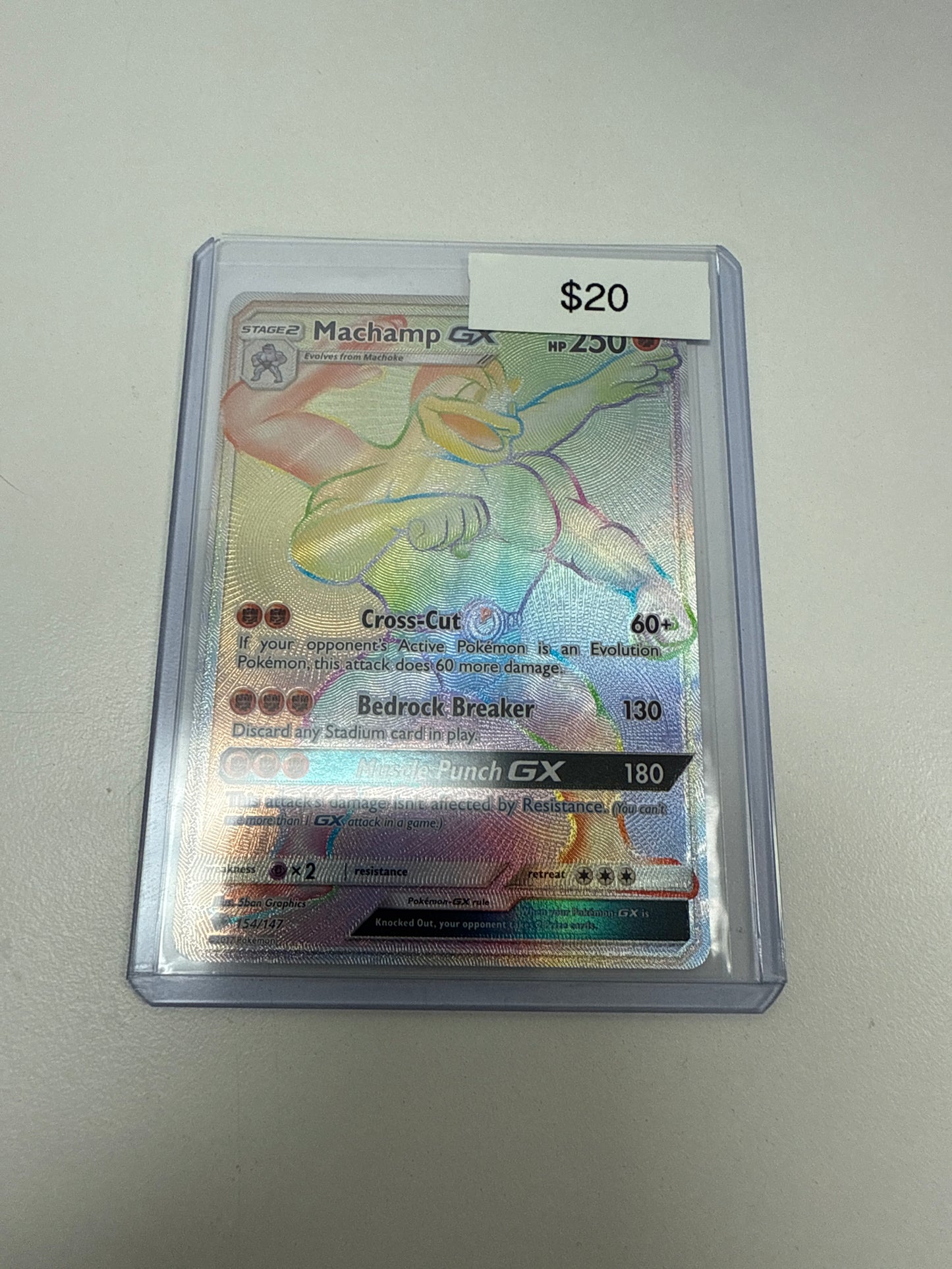 Pokemon Machamp Gx Secret #154/147