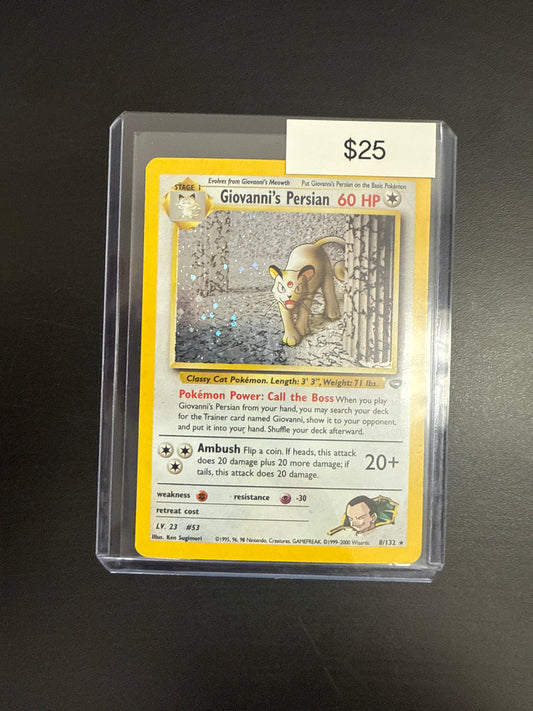 Pokémon Giovanni Persian 8/132