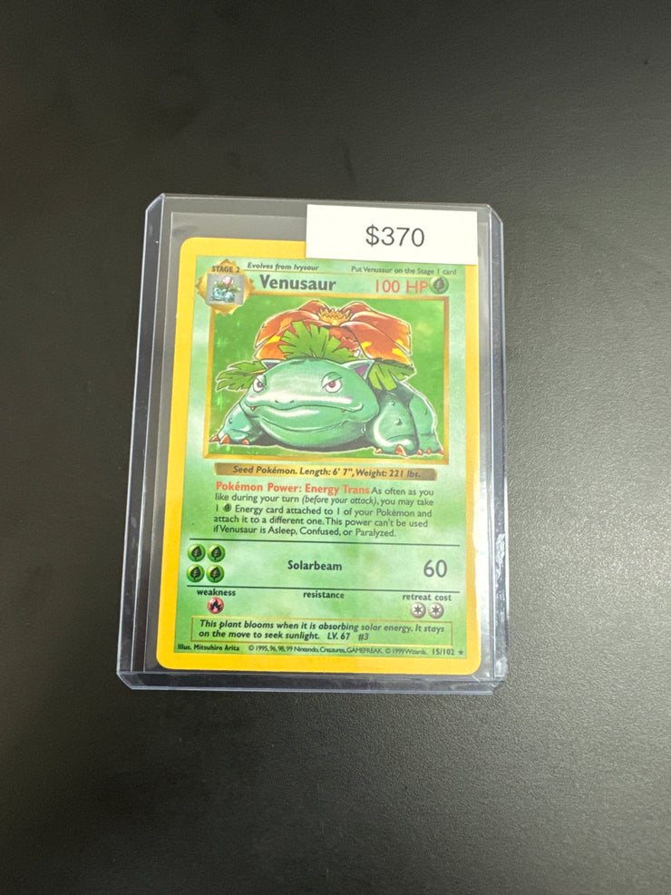 Pokémon Base Set Shadow Less Venusaur 15/102