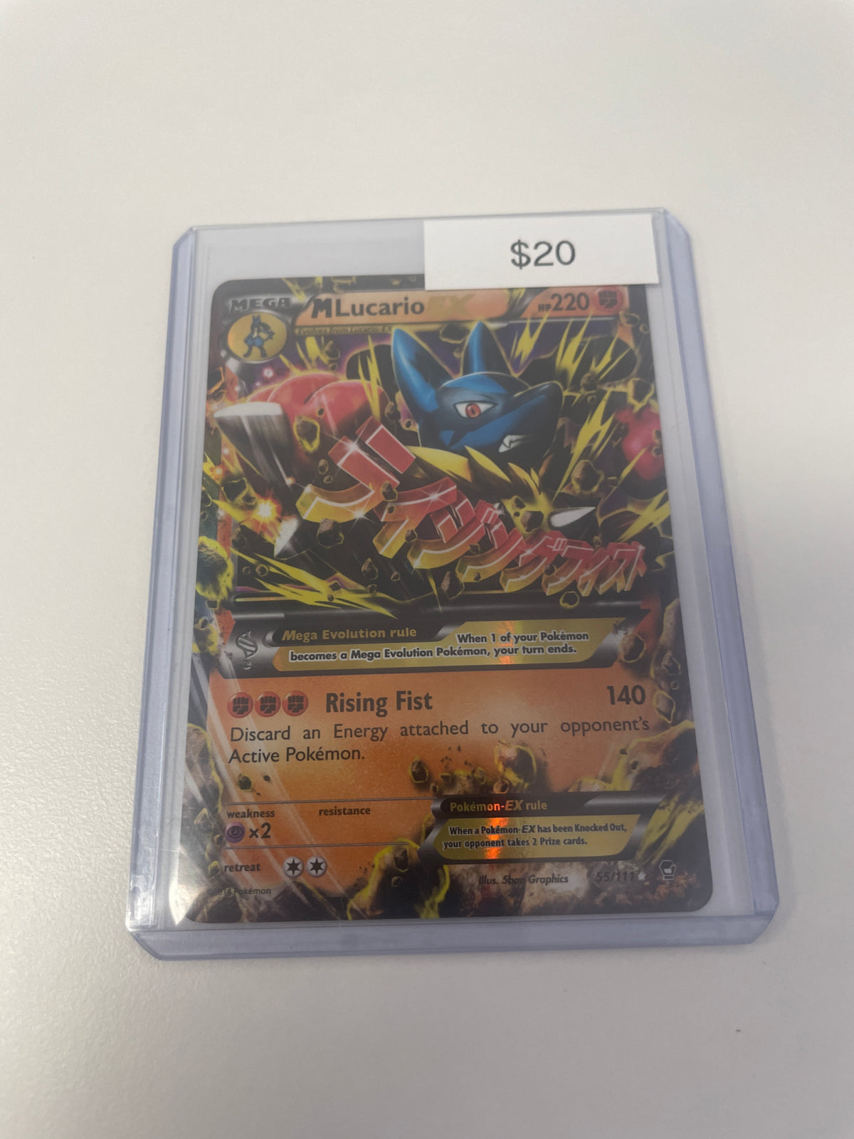 Pokemon M Lucario Ex #55/111