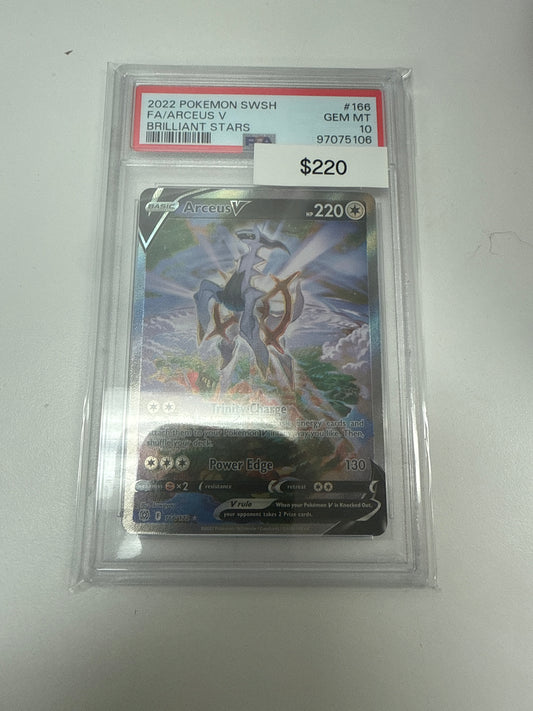 Pokemon Arceus V #166/172 PSA 10