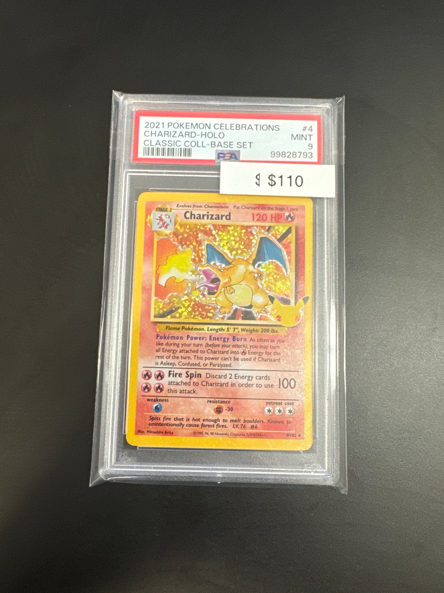 Pokémon Celebrarions Charizard Holo PSA 9