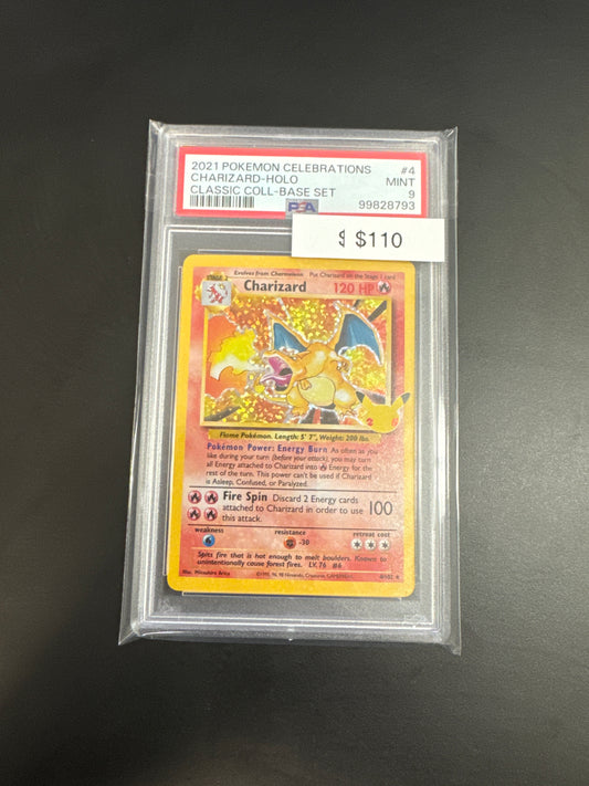 Pokémon Celebrarions Charizard Holo PSA 9