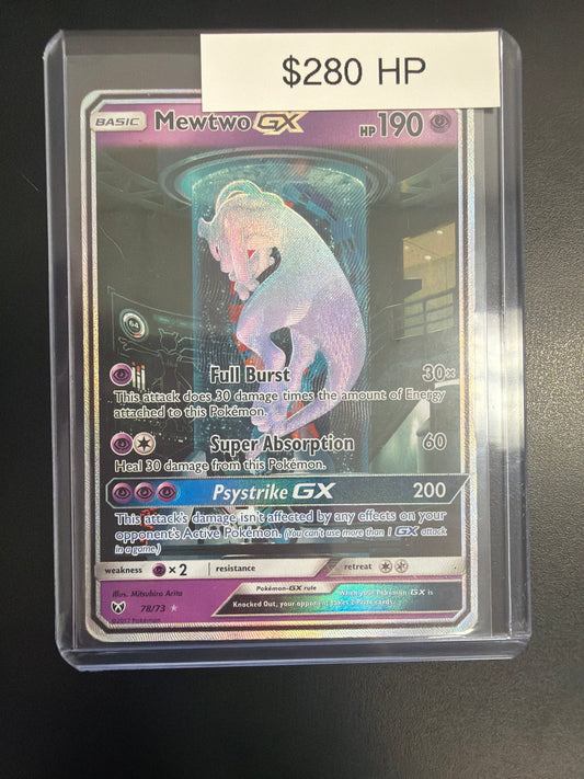 Pokemon Mewtwo GX #78/73 Heavy Play