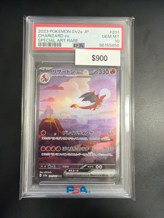 Pokemon Japanese 151 Charizard EX #201 PSA 10