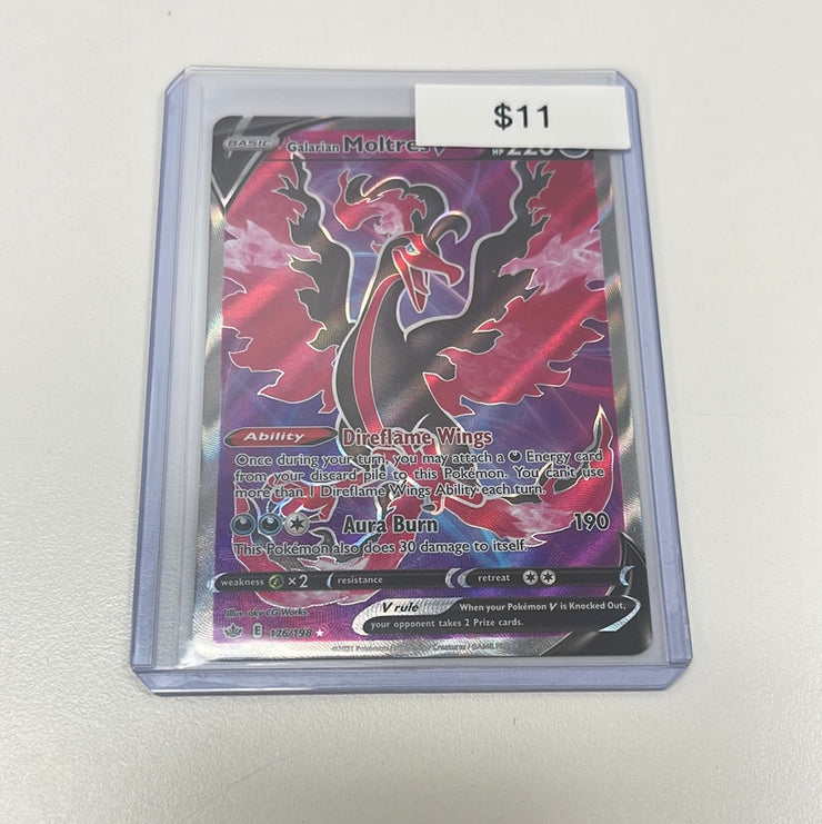 Pokémon Galarian Moltres V Chilling Reign Full Art 176/198