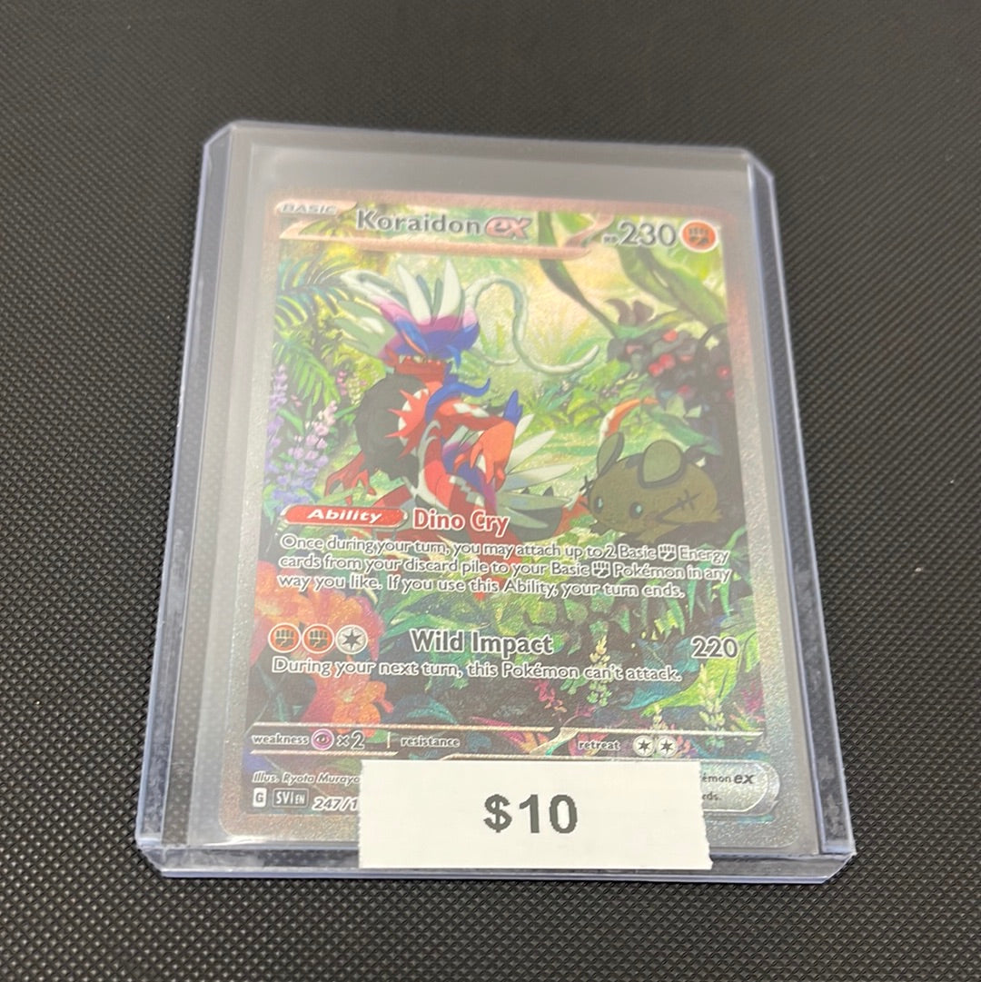Pokémon Koraidon ex Scarlet Violet Alt Art 247/198