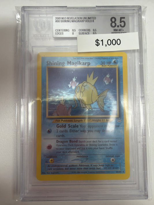 Pokemon Shining Magikarp 66/64 BGS 8.5