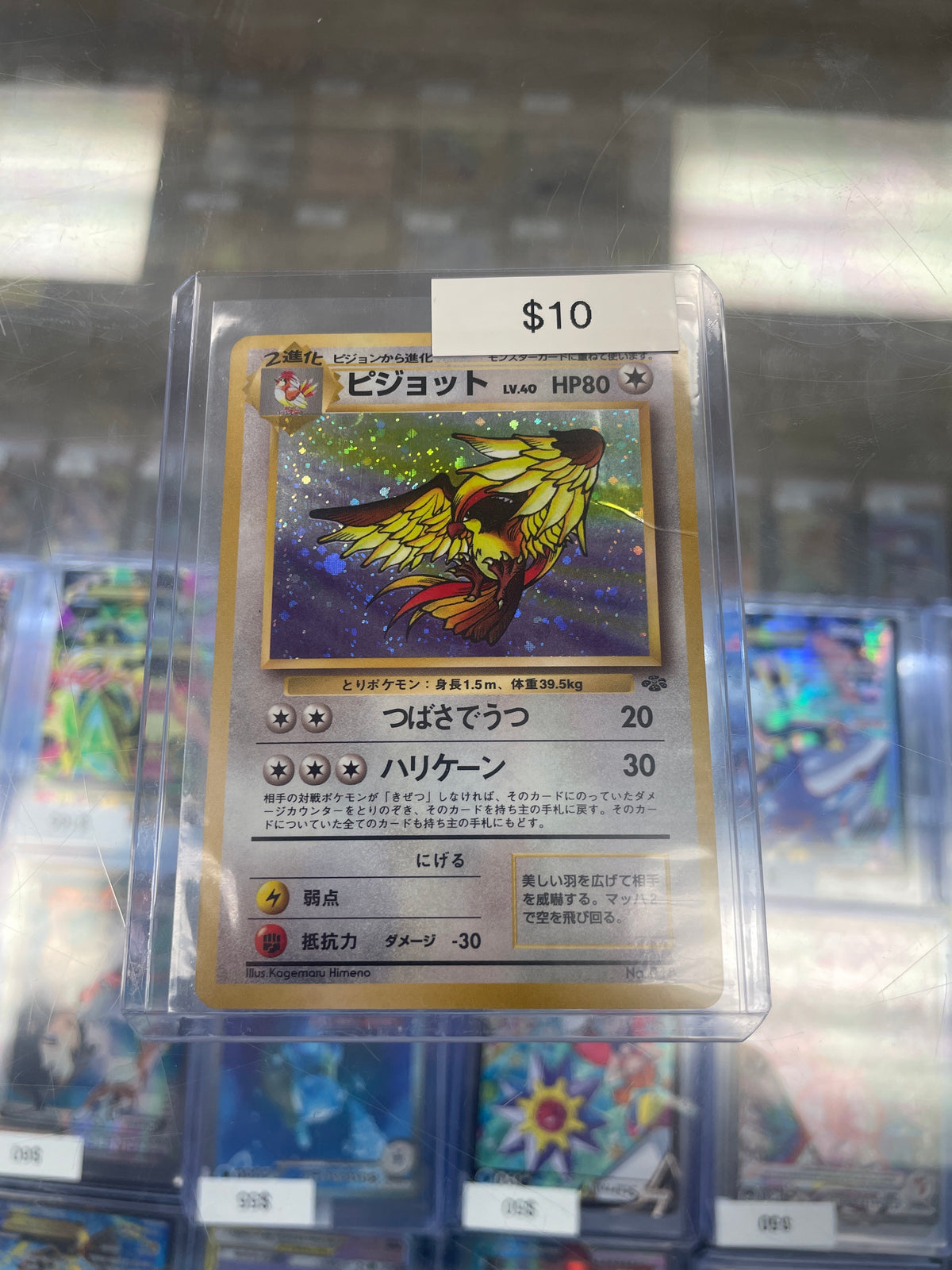 Pokemon Japanese Jungle Pidgeot Holo #018