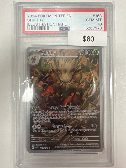 Pokemon Shiftry 163/162 PSA 10