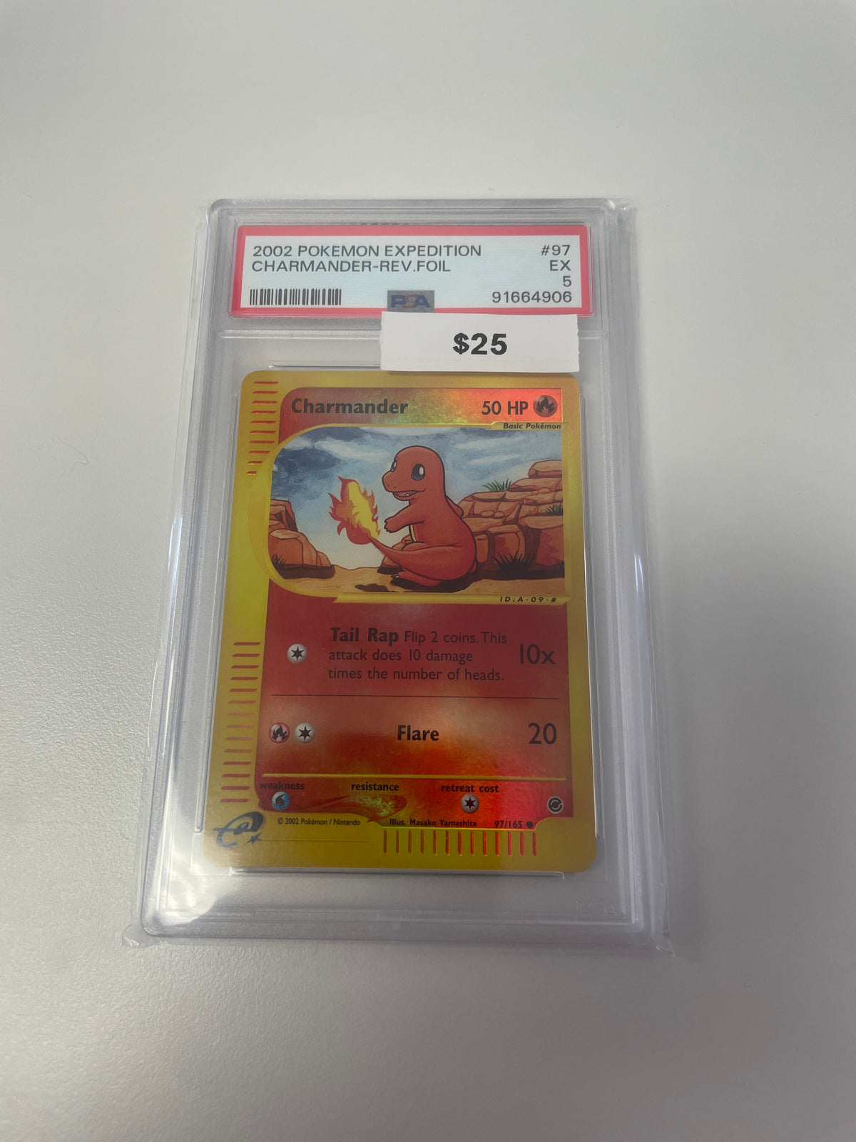 2002 Expedition Charmander Reverse Foil #97/165 PSA 5