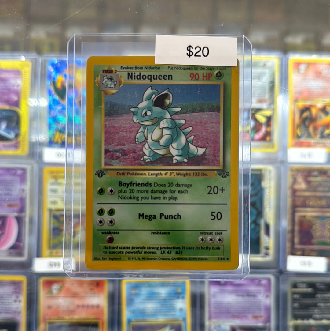 Pokémon Nidoqueen Jungle Holo 7/64 1st Ed