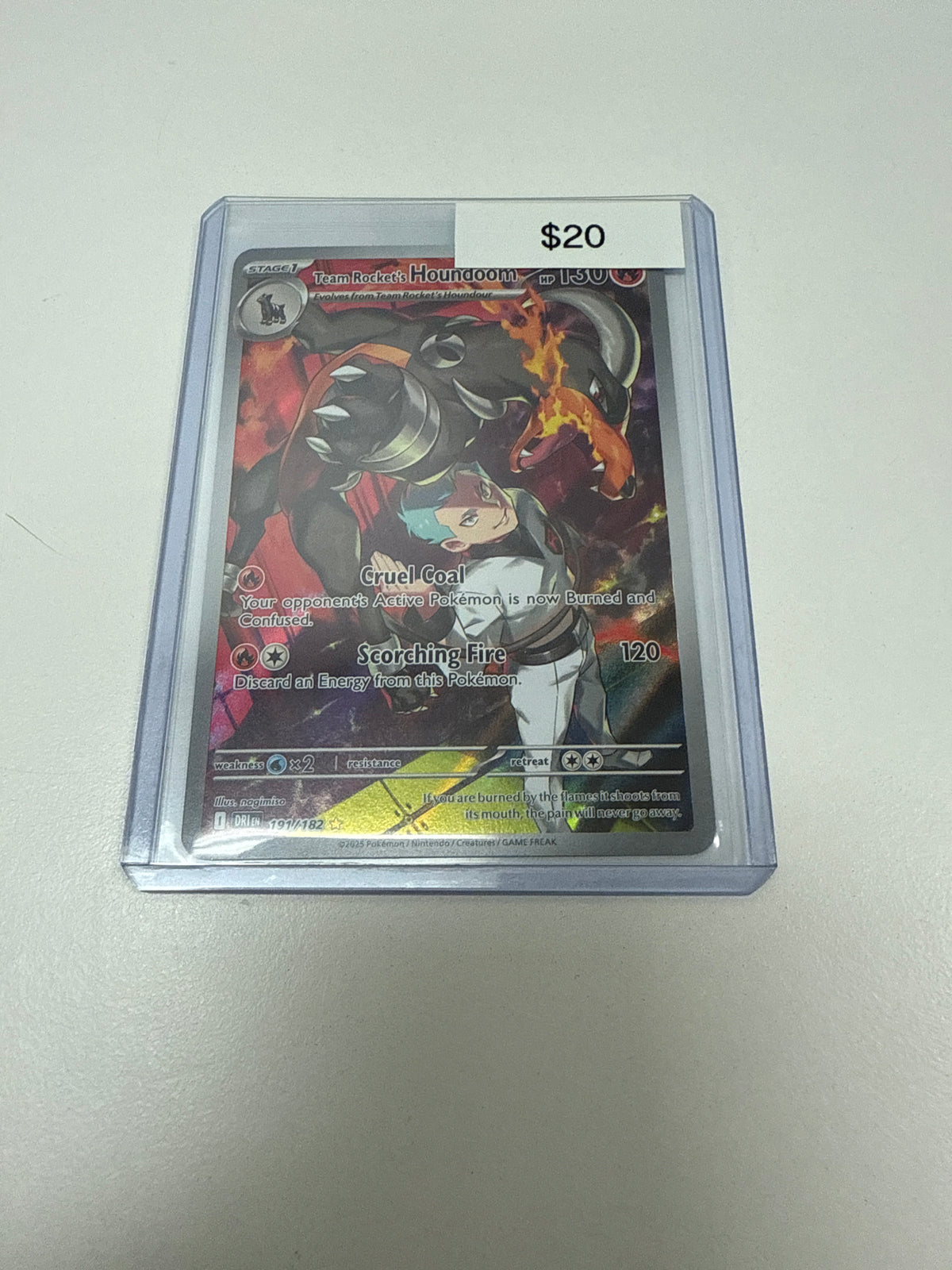 Pokemon Team Rocket’s Houndoom 191/182