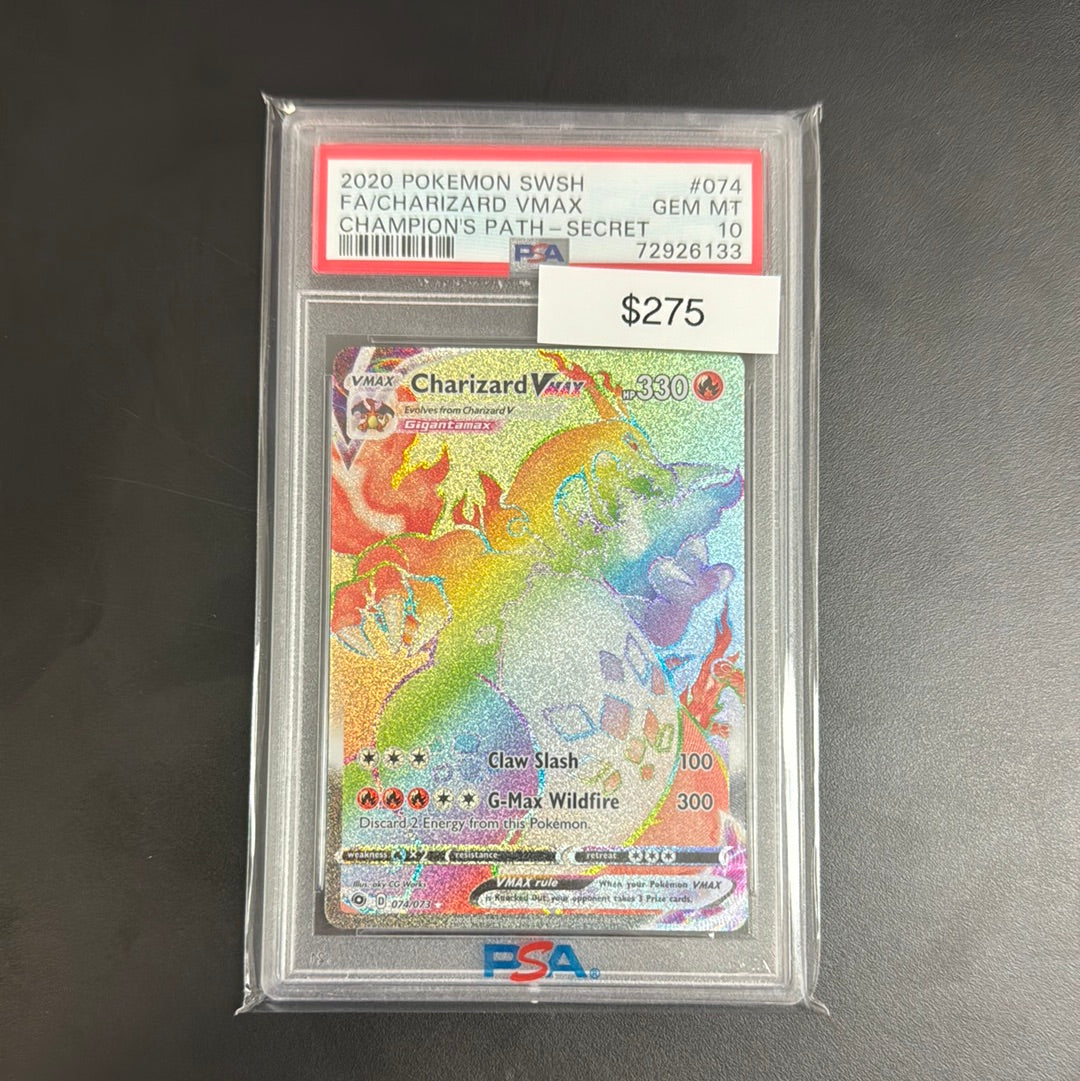 Pokémon Charizard VMAX Champions Path PSA 10
