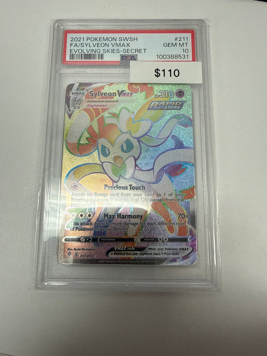 Pokemon Sylveon Vmax #211/203 PSA 10