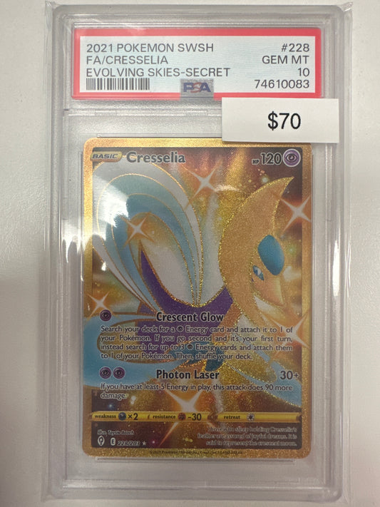 Pokemon Cresselia 228/203 PSA 10