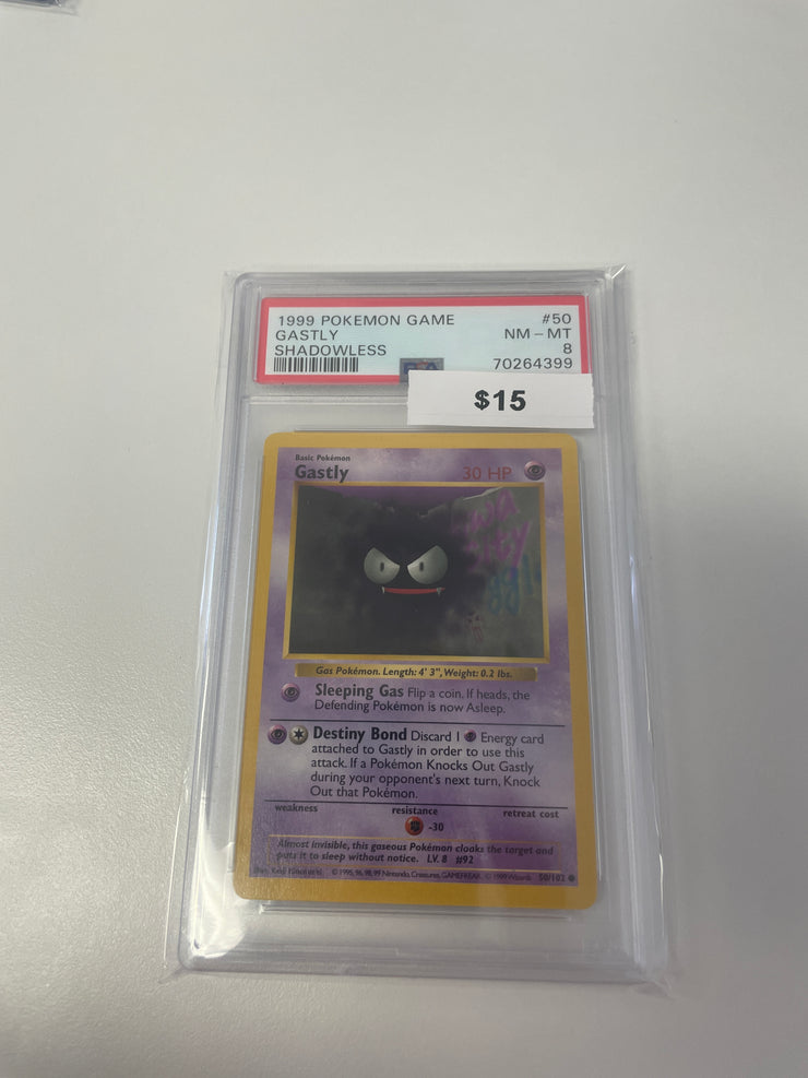 1999 Pokemon Gastly Shadowless 