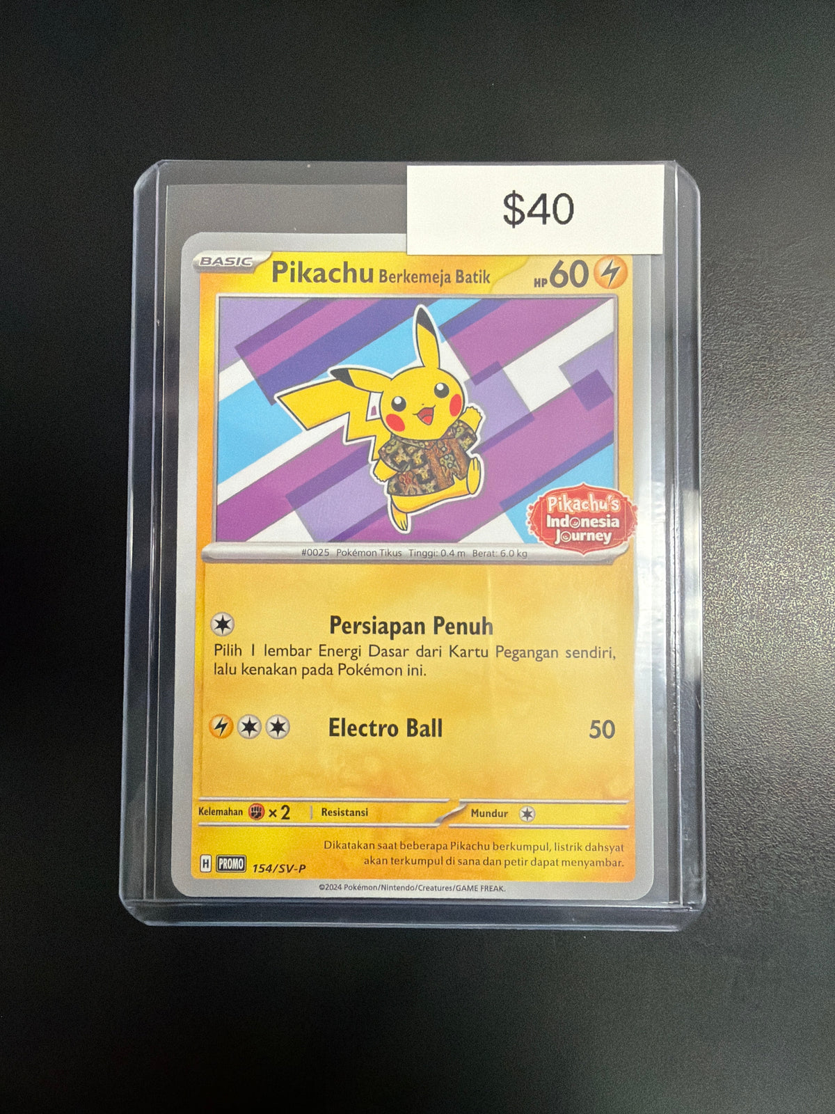 Pokemon Pikachu "Pikachu Indonesia Journey" #154/sv-p