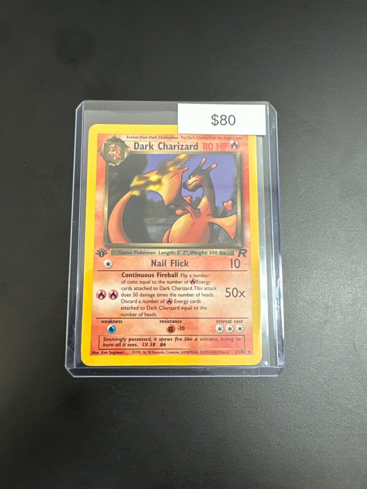 Pokémon Rocket 1st Ed. Dark Charizard 21/82