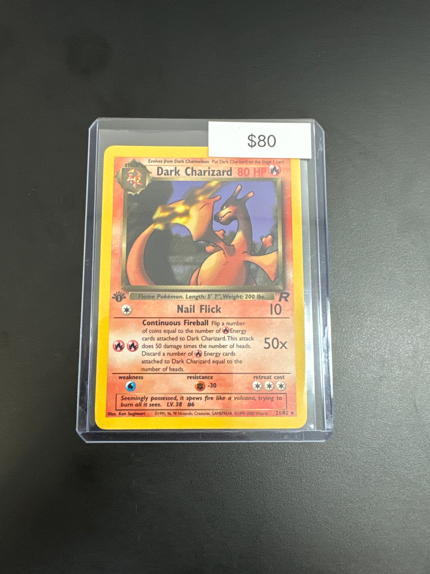 Pokémon Rocket 1st Ed. Dark Charizard 21/82