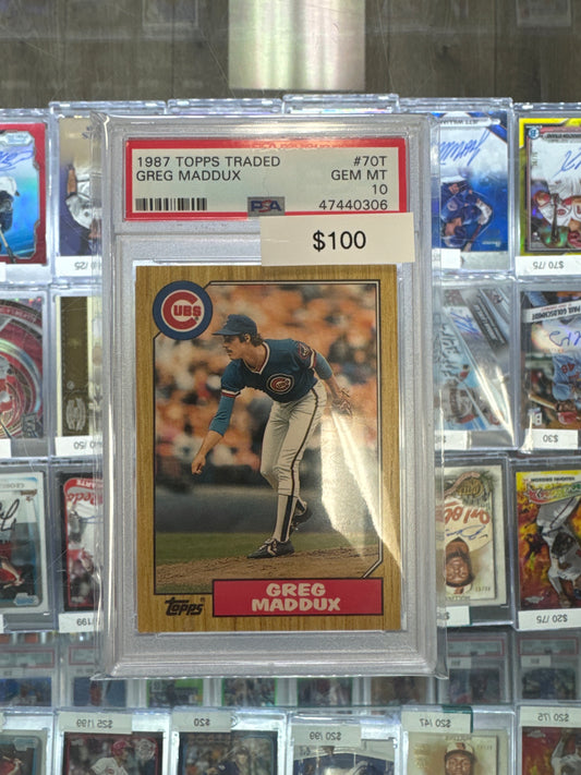 1987 Topps Greg Maddox #70T PSA 10
