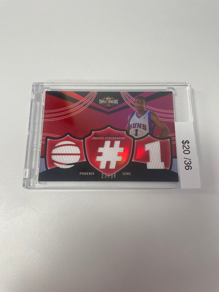 2007 Topps Triple Threads Amare Stoudemire Patch /36 
