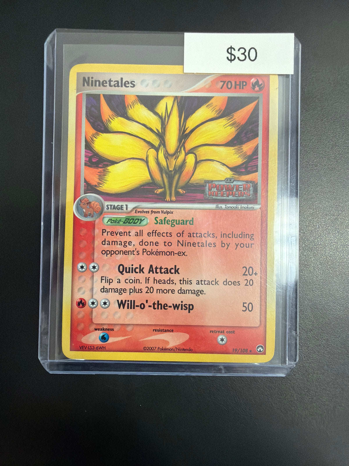 Pokemon Power Keepers Ninetales 19/108 NM