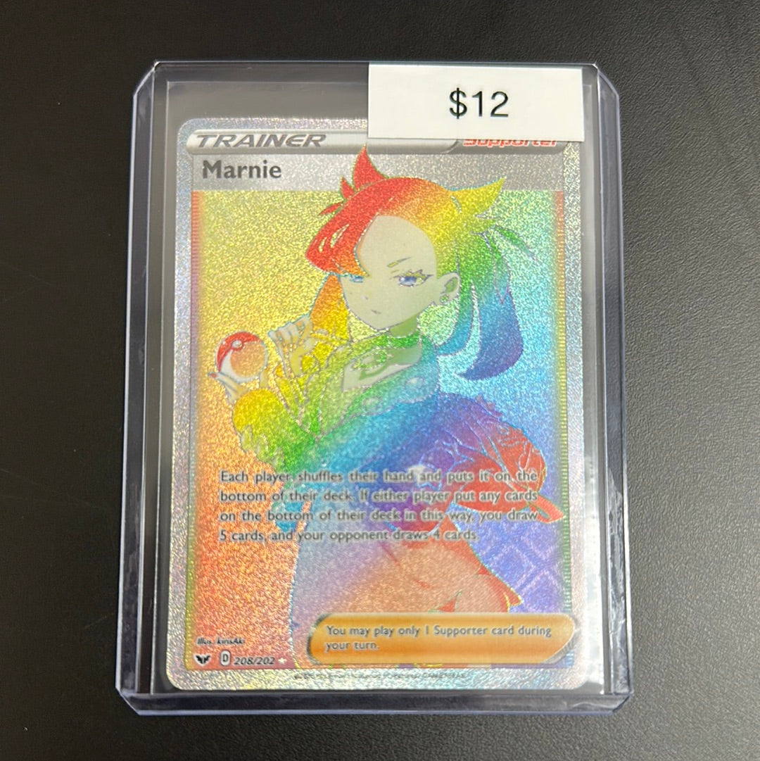 Pokémon Marnie Trainer Rainbow 208/202