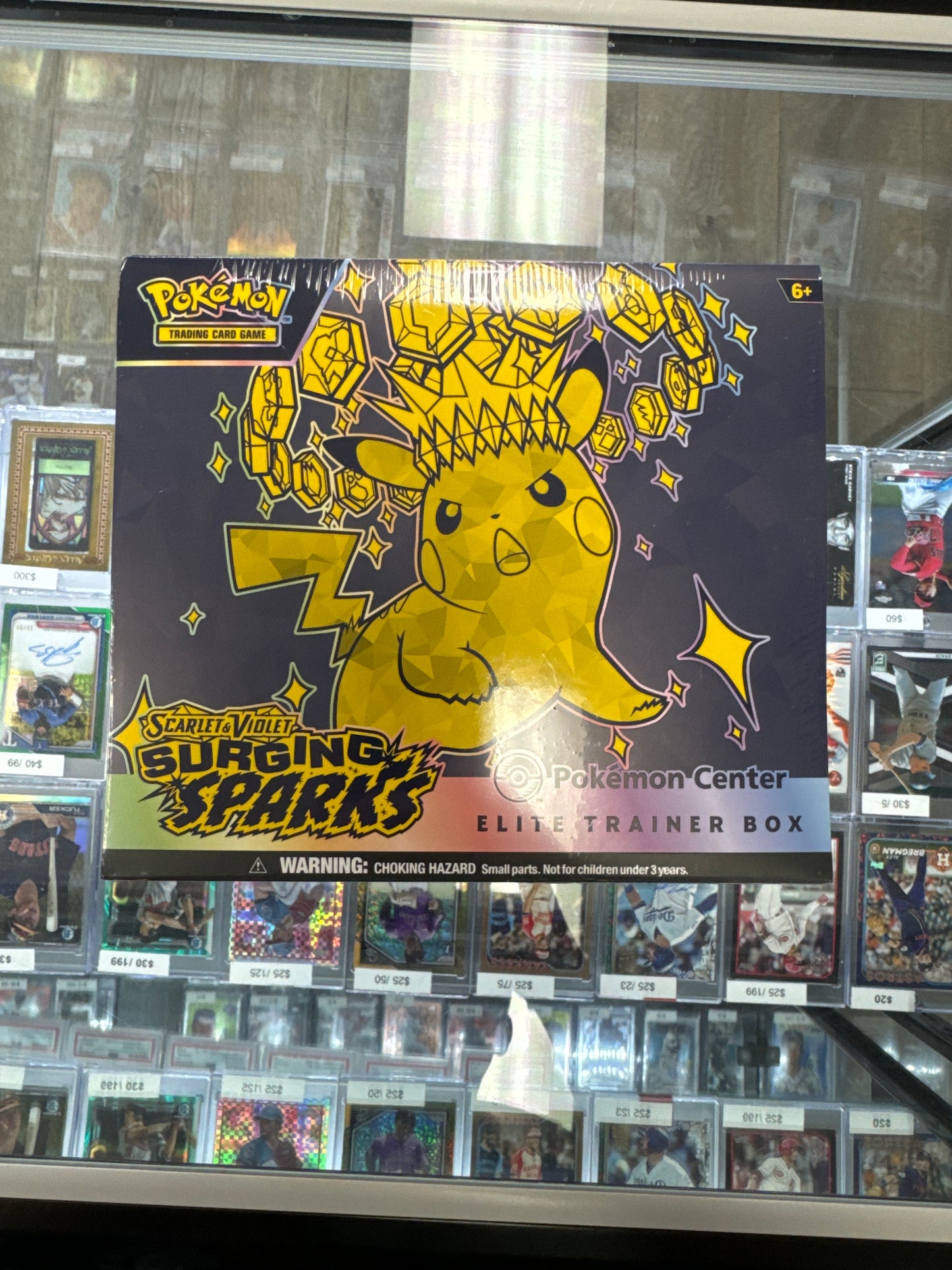 Pokémon Surging Sparks Pokemon Center Elite Trainer Box
