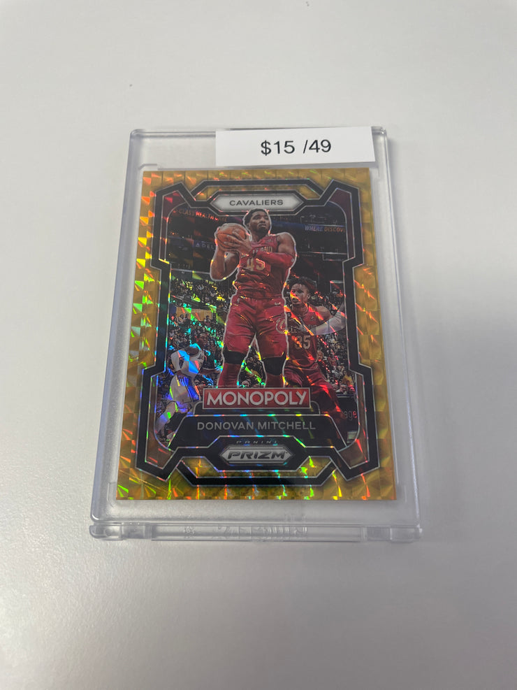 Prizm Monopoly Donovan Mitchell Gold /49 