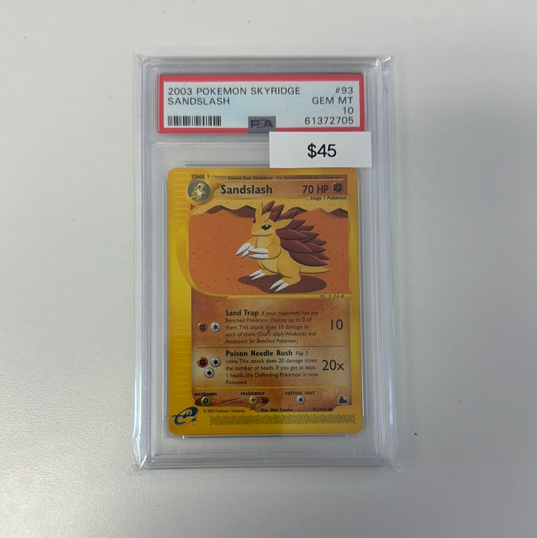 2003 Pokémon Skyridge Sandslash 93 PSA 10