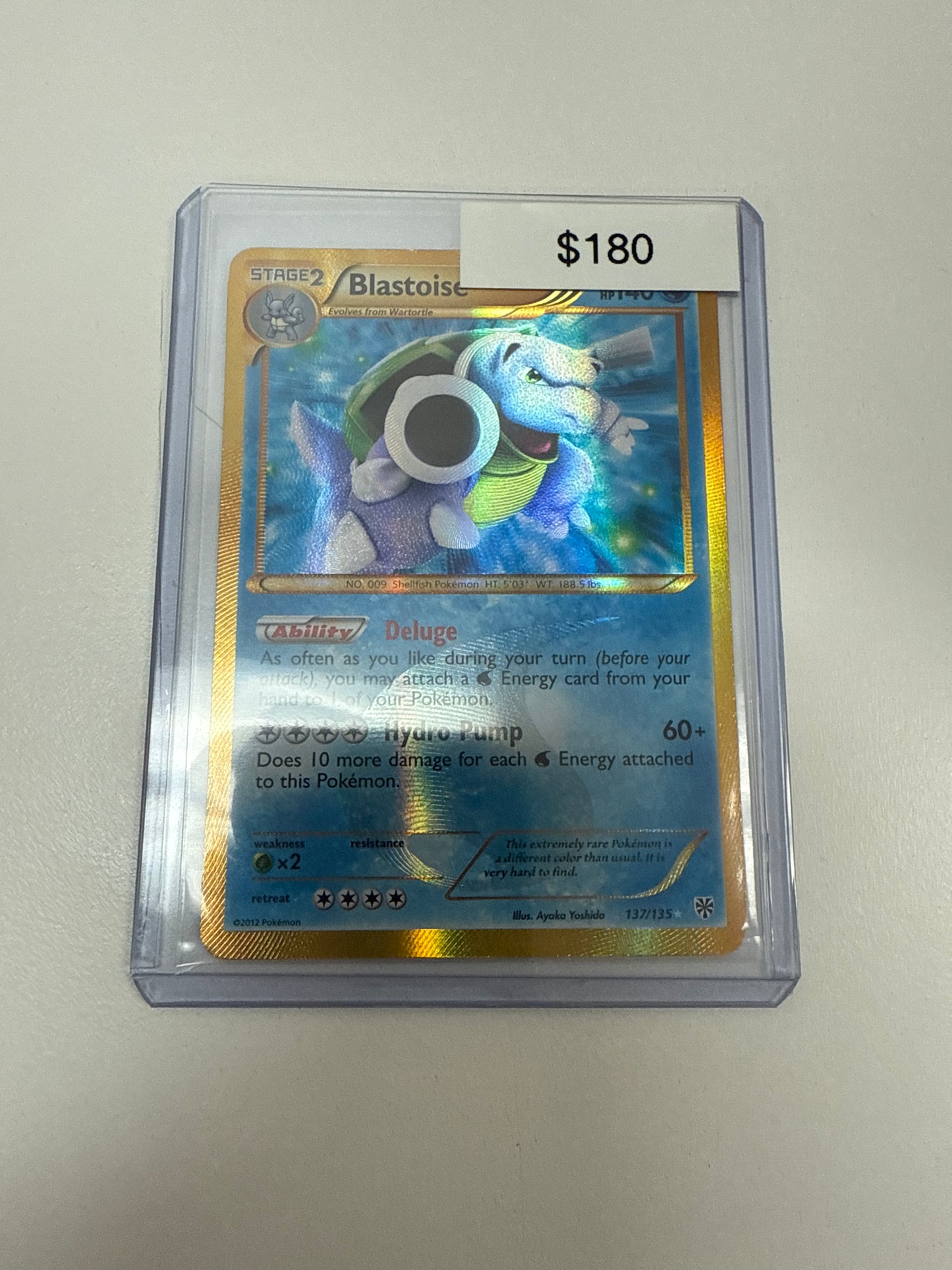 Pokemom Blastoise Secret Shining Holo #137/135