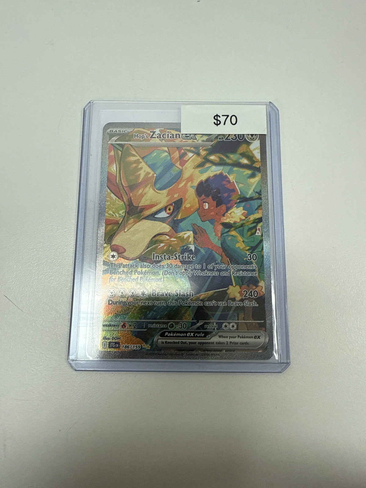 Journey Together Hop’s Zacian Ex SIR #186/159