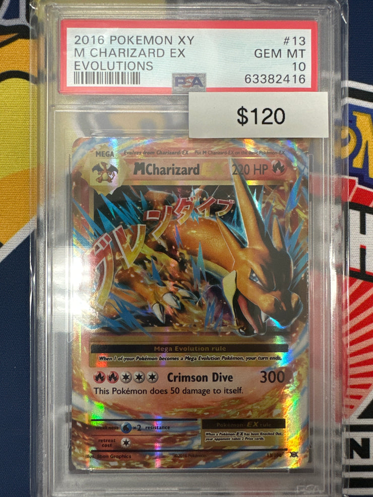 Pokemon Evolutions M Charizard EX 13/108 PSA 10
