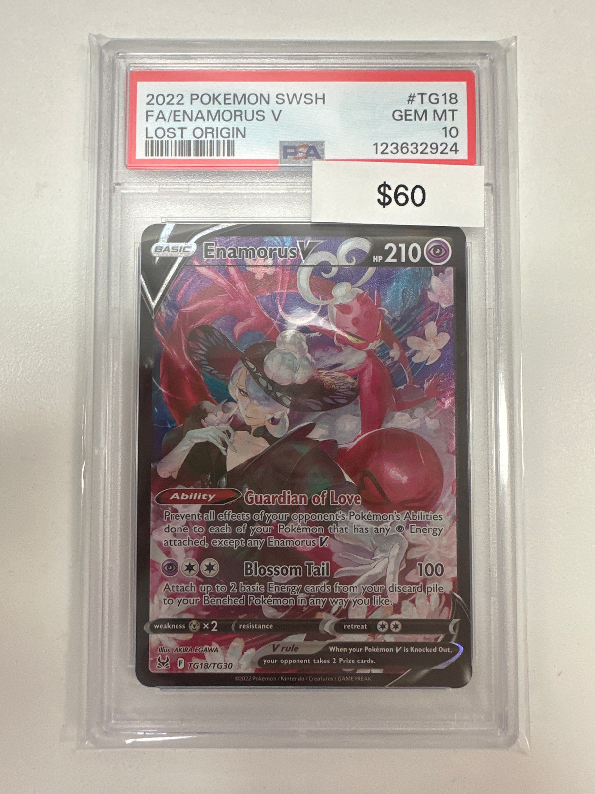 Pokemon Enamorus V TG18/TG30 PSA 10