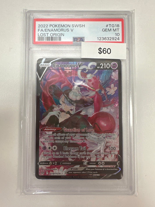 Pokemon Enamorus V TG18/TG30 PSA 10