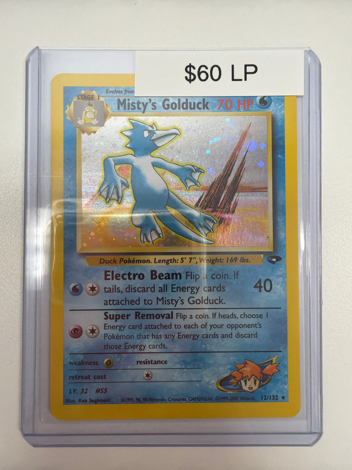 Pokemon Misty’s Golduck 12/132 LP