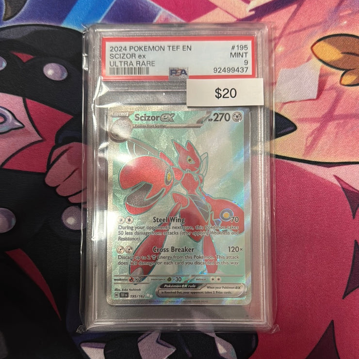 Pokémon SCIZOR EX 195 PSA 9