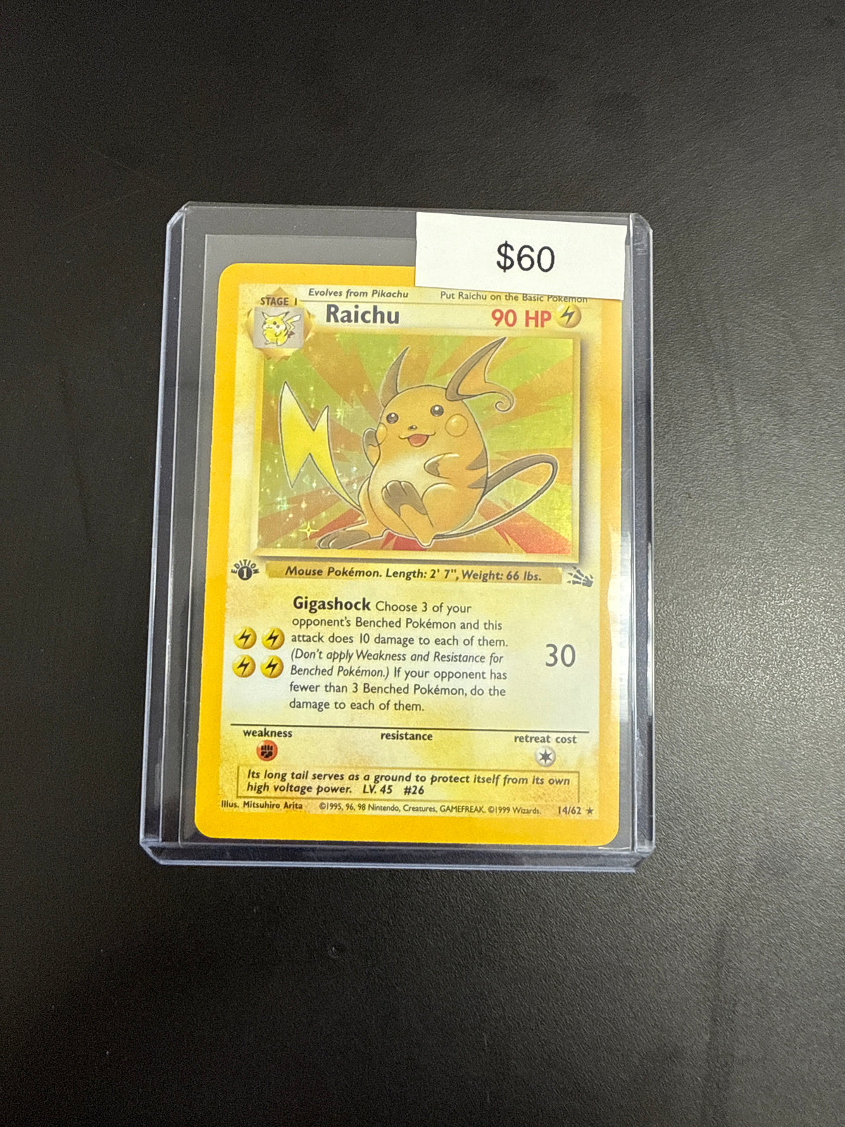 Pokémon Raichu 14/62 1st Ed. 14/62