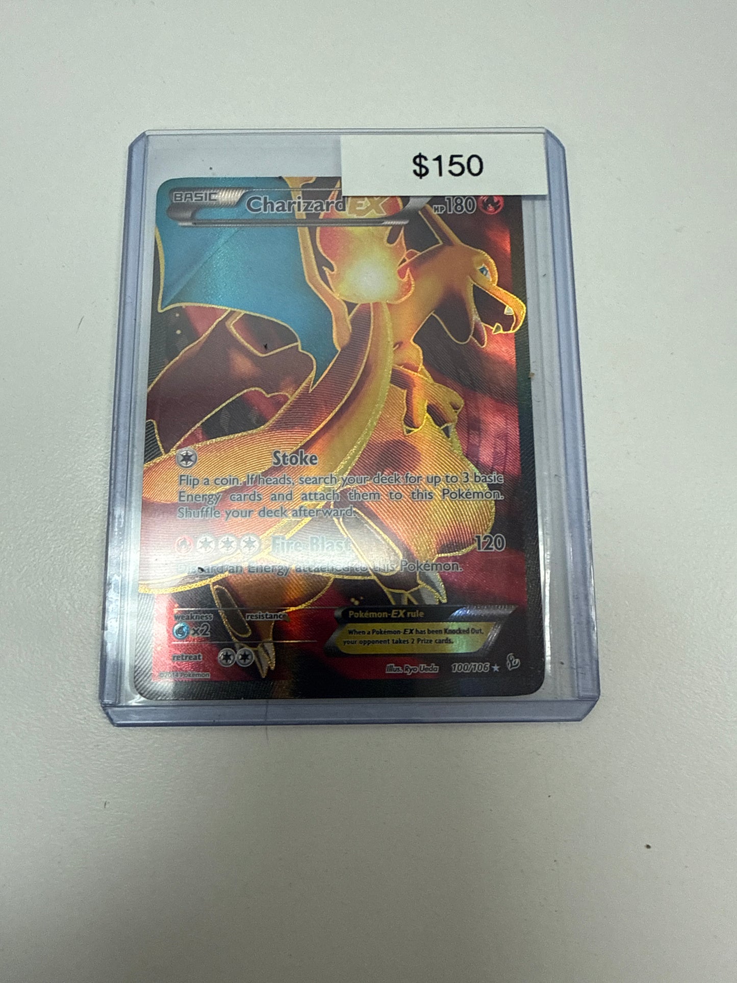 Pokemon Charizard Ex Full Art #100/106
