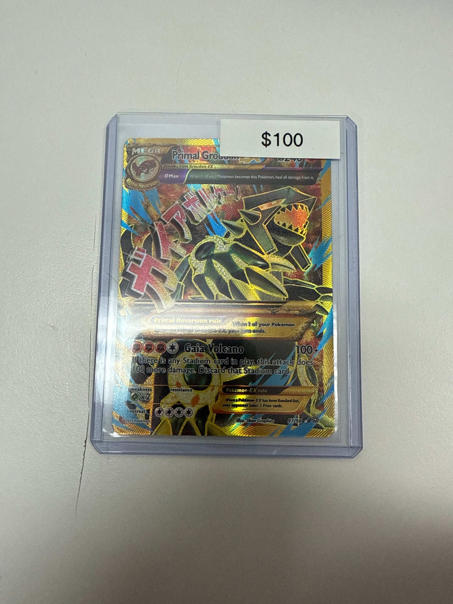Pokemon Primal Groudon Ex #97/98