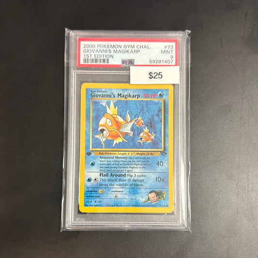 2000 Pokémon Gym Challenge Magikarp 1st Ed. Psa 9